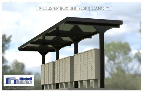 Cluster Mailbox Shelters Mailbox Canopies Mitchell Metals