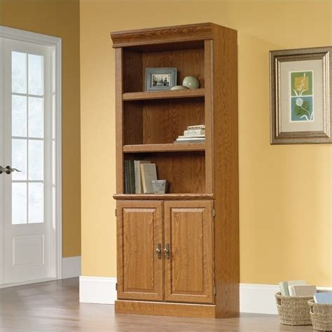 Sauder Orchard Hills 3 Shelf Bookcase In Carolina Oak Homesquare