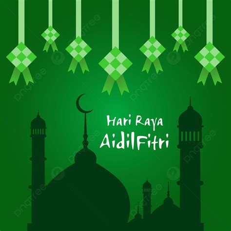 Hari Raya Aidilfitr Islamic Image With Mosque Background Hari Raya