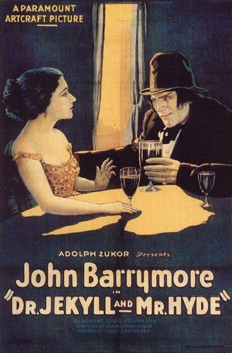 John Barrymore In Dr Jekyll And Mr Hyde 1920 Classic Movie Posters