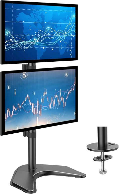 Buy Huanuo Dual Monitor Stand Vertical Stack Screen Free Standing