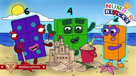 Numberblocks 6 4 2 Played Sand Beach In The Beach Numberblocks As A