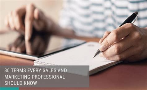 30 Or So Terms Every Sales And Marketing Professional Should Know