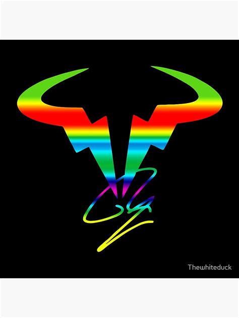Rafael Nadal Logo Poster For Sale By Thewhiteduck Redbubble