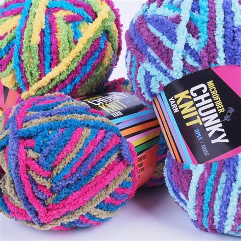 Microfiber Chunky Knit Yarn 100g Chunky Knit Yarn Knitting Yarn