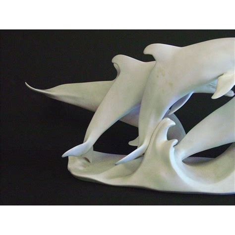 Porcelain Sculpture 4 Dolphins Kaiser Germany