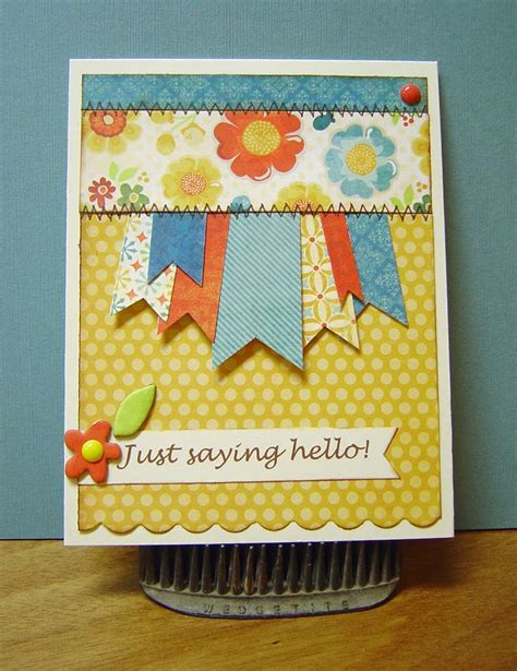 Just Saying Hello Cardmaking And Tag