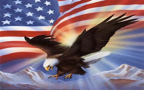 Patriotic Wallpaper Usa Flag Eagle Wallpapersafari