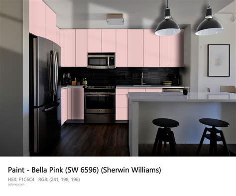Sherwin Williams Bella Pink Sw 6596 Paint Color Codes Similar Paints