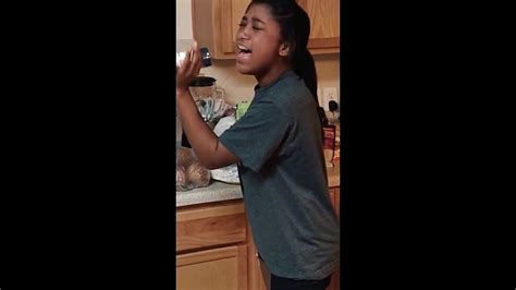 Girl Caught On Camera Singing Without Knowing It Youtube