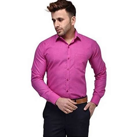 Full Sleeves Mens Readymade Pink Shirt At Rs 250 In Bengaluru Id