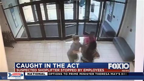 Caught In The Act Suspected Shoplifter Stopped By Mall Employees Youtube