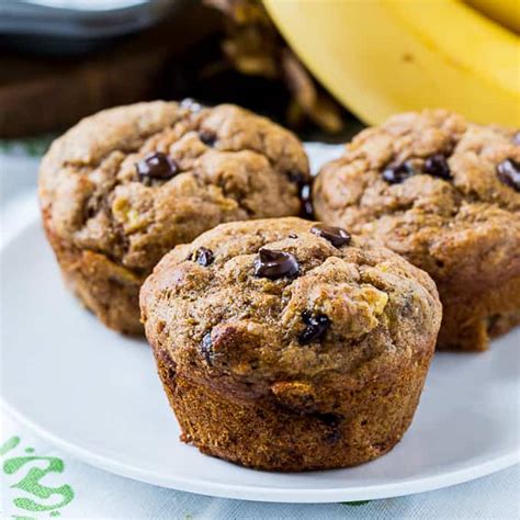 Skinny Banana Chocolate Chip Muffins Skinny Southern Recipes