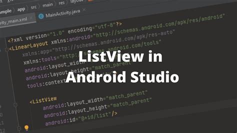 Listview In Android With Example