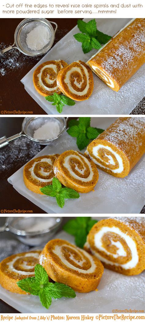 Search result for pumpkin roll. Pumpkin Spice Roll With Maple Cream Cheese Filling ...