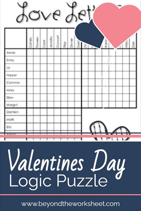 Valentines Day Logic Puzzle By Lindsay Perro Teachers Pay Teachers In