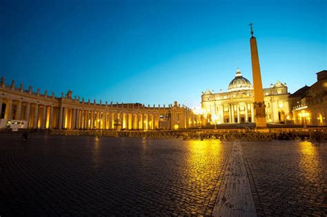 View Of Saint Peters Square In Vatican Rome Editorial Stock Image