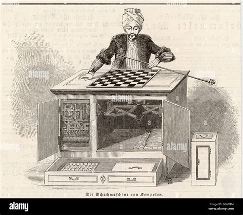 Kempelens Automaton Chess Player Stock Photo Alamy