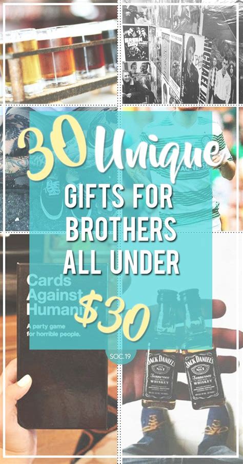 If you really want to surprise your bother with something really original and unique he would never expect, we have the perfect gift idea! 30 Unique Gifts For Your Brother All Under $30 | Christmas ...