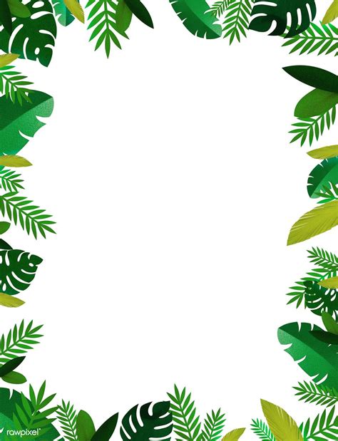 Printable Jungle Leaf Template