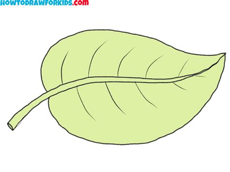 How To Draw An Easy Leaf Easy Drawing Tutorial For Kids