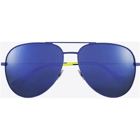 Saint Laurent Classic Sl 11 Surf Aviator Sunglasses 360 Liked On Polyvore Featuring