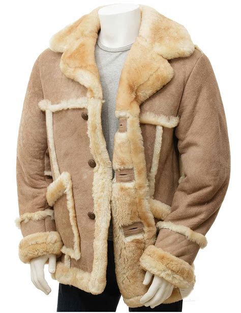 Leather Sheepskin Coats For Men