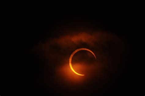 Annular Solar Eclipse With Clouds Astronomy Magazine Interactive