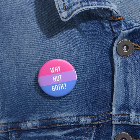 Why Not Both Bi Pride Pin Bi Pride Bisexual Pride Bisexual Etsy