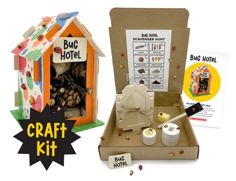 Bug Hotel Craft Kit Kids Craft Kit Handmade Diy Kids Etsy