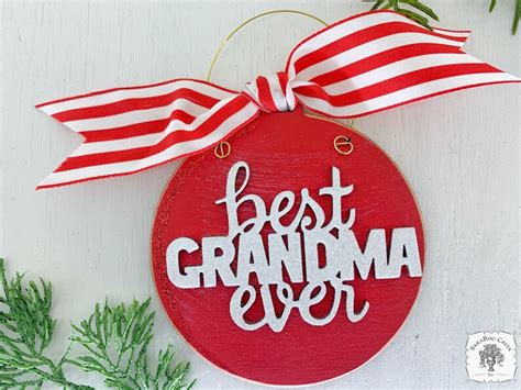 Grandma Ornament Personalized Best Grandma Ever Ornament Etsy