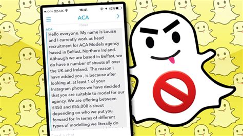 Dont Fall For This Modelling Scam Going Round On Snapchat Capital