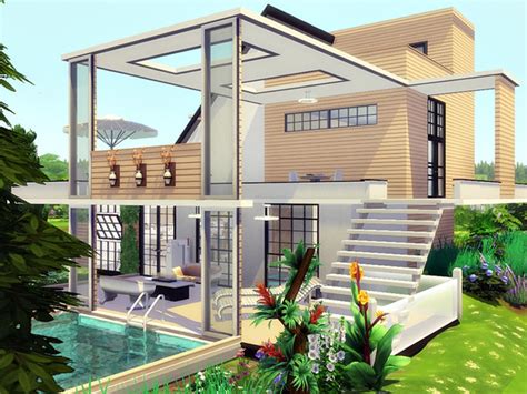 Be No 1 Modern House By Marychabb At Tsr Sims 4 Updates