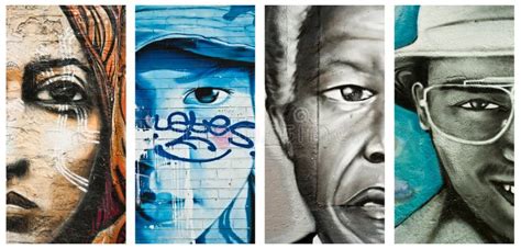 Graffiti Faces Editorial Stock Image Image Of Africa 45742949