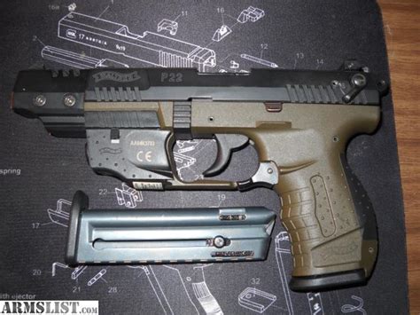 Armslist For Sale Walther P22 Tactical With Laser And 5 Inch Barrel