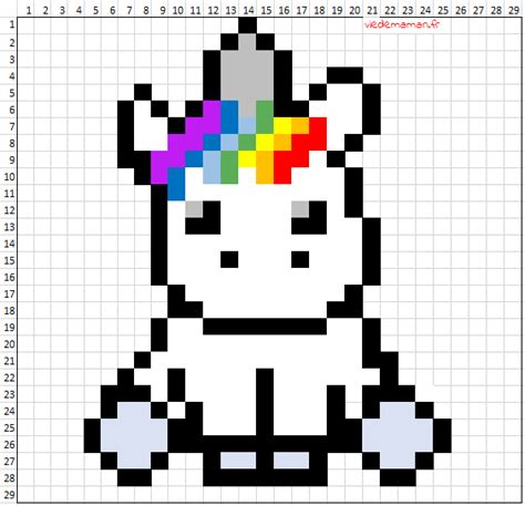 Croquis de loup pixel art licorne pixel art personnage loisirs créatifs minecraft coloriage pixel art pixel art facile dessin petit carreau types de dessin perles à tisser. Modele Licorne de face pixel - perle hama | Pixel art ...