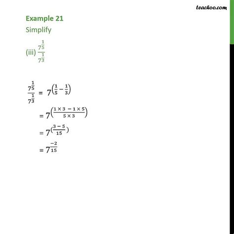 Example 21 Simplify I 2 23 2 13 Chapter 1 Laws Of Expo