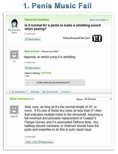 Top 10 List Collection 10 Of Yahoo S Failed Answers Hilarious
