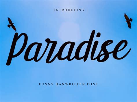 Paradise Font By Fl Space · Creative Fabrica
