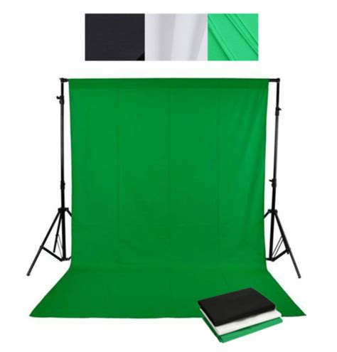 Buy Green Screen Studio Photo Video Photography Background Kit Stand
