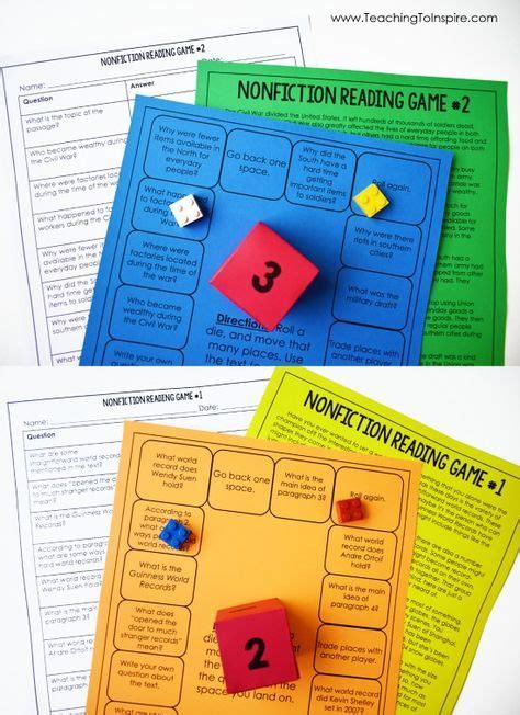 Free Reading Games And Activities For Launching Reading Centers Reading Games 6th Grade