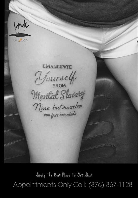 Bob Marley lyrics tattoo | Lyrics tattoo, Bob marley quotes tattoos ...