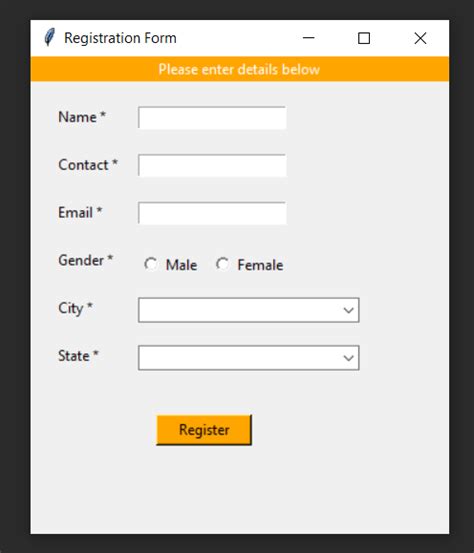 Signinsignup Gui Form Using Tkinter In Python Vrogue Co