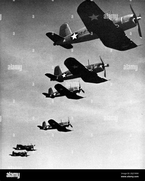 U S Navy Vought F4U 1 Corsairs Of Fighter Squadron 17 VF 17 Jolly