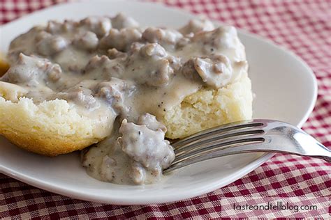 Biscuits And Sausage Gravy Taste And Tell
