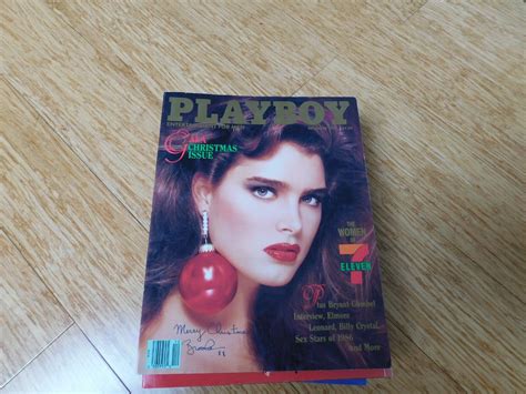 Mavin Playboy Magazine December 1986 Brooke Shields Gala