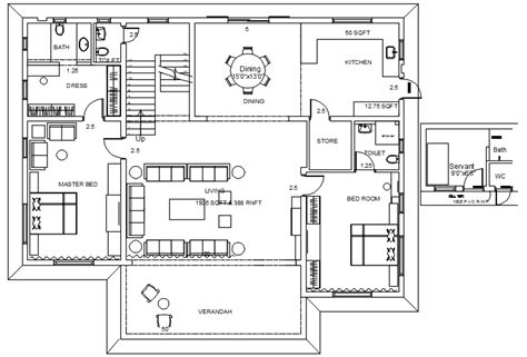 Modern Luxury House Plan In Autocad File Cadbull
