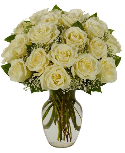 Two Dozen White Rose Bouquet Avas Flowers