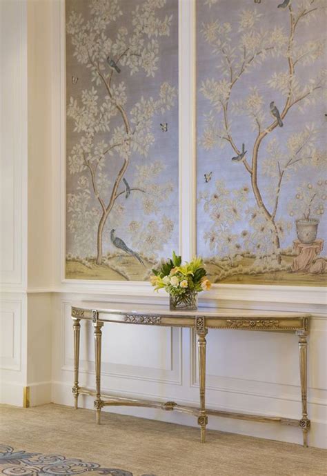 Hand Painted And Chinoiserie Wall Panels Chinoiserie