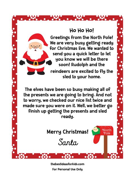 Letter To Santa Ideas